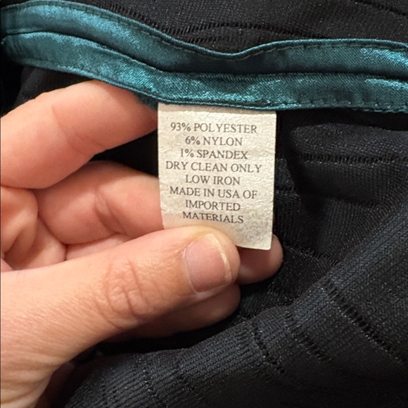 Caroline Rose Teal Crinkle Jacket SZ S EUC - Picture 4 of 4